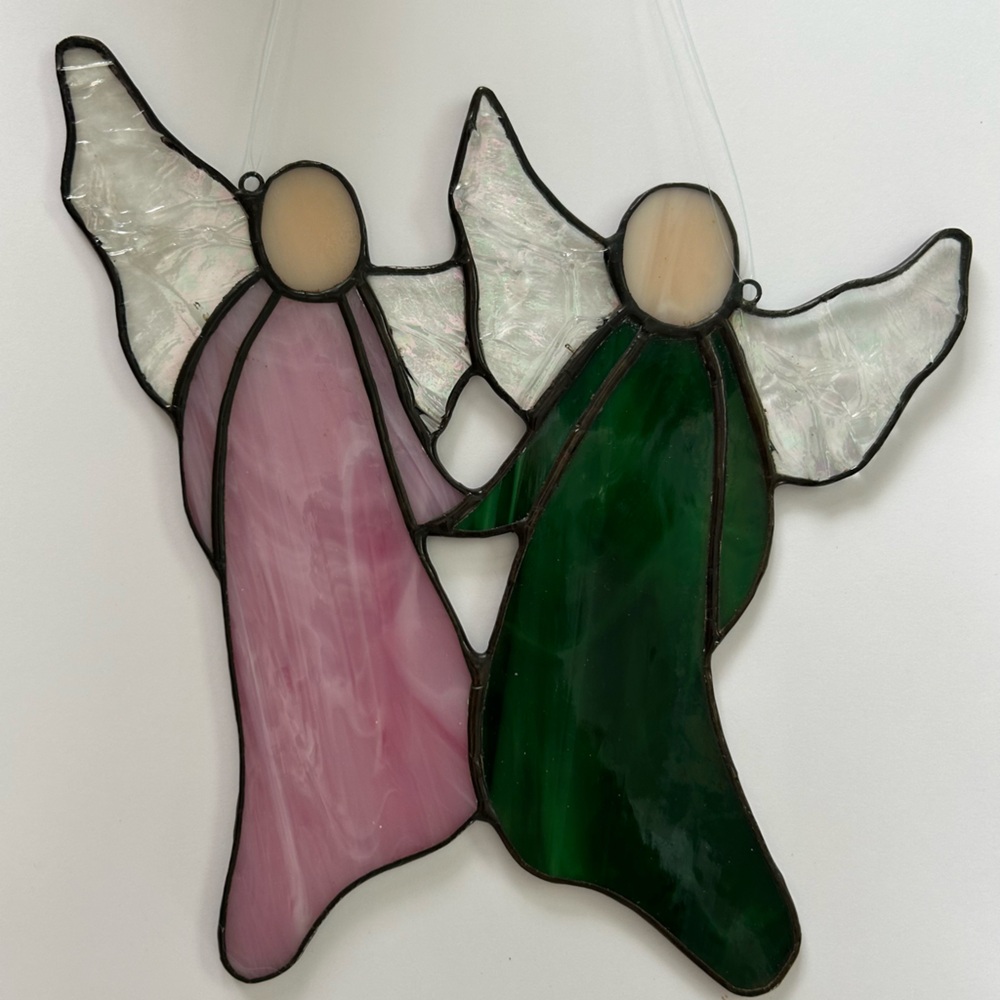 Handcrafted Stained Glass Angels
